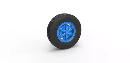 Dayton 6 parlait roue école camion 1 25 3d impression modèle trio 3d print model - Mito3D