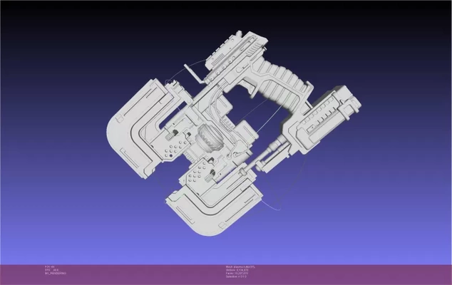 dead space plasma cutter printable model 3d printing - threeding tags videogame movable replica dead-space plasma-cutter 3d print model - Mito3D