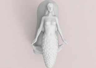 decorated shoe mermaid fashion 3D printing model, file, printable design, 3d print, Decorated Shoe, mermaid, Decorated, sea, art, shoes, fashon, printing, 3d print model - Mito3D