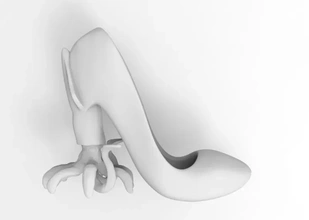 decorato scarpa calamaro 3d stampa modello treding arte scarpe mare printing moda 3d print model - Mito3D