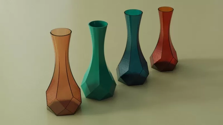 decoration vase 3d printing model - threeding tags decor flowervase 3d print model - Mito3D