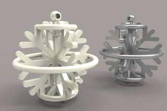 decorativos de natal do floco neve a moda 3D modelo impressão, impressão arquivo design, 3d, Neve, o 3d print model - Mito3D
