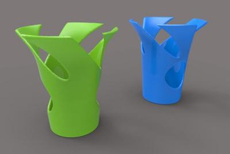 jarrón decorativo art 3D modelo de impresión, la impresión en archivo, imprimibles 3D, diseño 3d, un Florero 3d print model - Mito3D