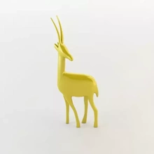 ciervo deco 3d impresión modelo trío animal juego base personaje printing esculpir escuela politécnica Arte decorativo imprimible flappy 3d print model - Mito3D