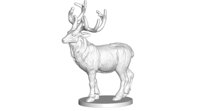 deer sculpture - printable 3d printing model threeding 3d print model - Mito3D