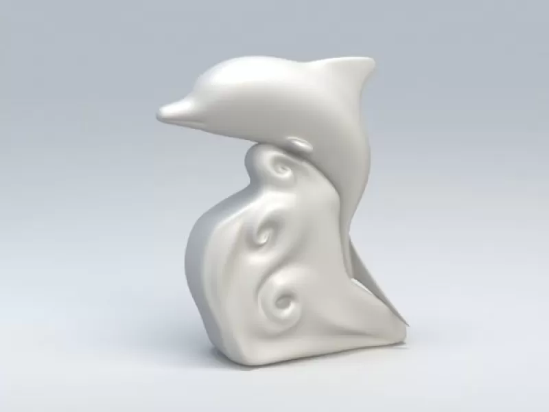 Delphin 3d Modell Drucken dreiding 3D print model - Mito3D