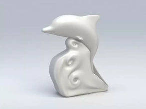 delfin 3d modelo impresión trío 3d print model - Mito3D