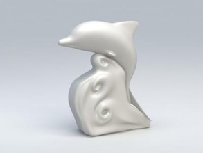delfin 3d modelo 3D impresión expediente imprimible diseño 3d print model - Mito3D