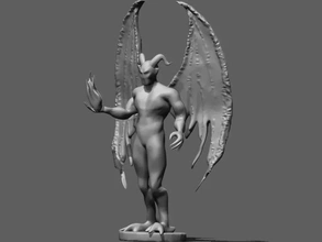 demon 3d printing model - threeding monster devil evil creatire 3d print model - Mito3D