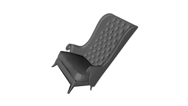 design armchair 3d printing model - threeding sofa 3d print model - Mito3D