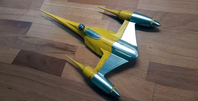 detallado naboo n 1 caza estelar modelo 3d impresión Arte espacio arte fan 3dprint coleccionista printed coleccionable ciencia ficción guerra Galaxias astronave nave réplica mercancías n1 Embarcacion 3D print model - Mito3D