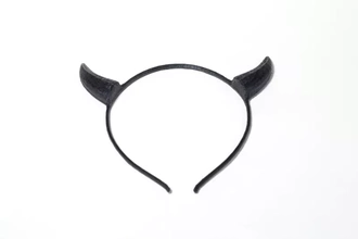 devil horns headband 3d printing model - threeding fashion halloween toys accessories horn costume party cosplay wear 3d print model - Mito3D