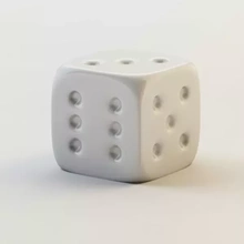 dice classic 3d printing model - threeding games collection printable print dices realistic 3d print model - Mito3D