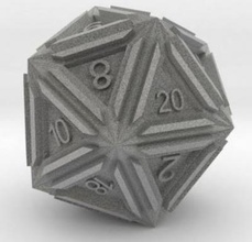 dice d20 toys games & hobby 3D printing model, file, printable design, 3d print, dice,d20,roleplaying,games,fun,board, 3d print model - Mito3D