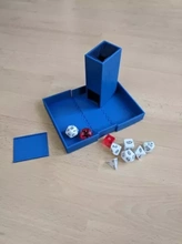 dice tower box 3d printing model - threeding container d&d dungeons dragons tabletop roleplaying dnd 3d print model - Mito3D