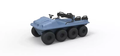 diecast argo 750 hd 8x8 scale 1 18 3d printing model - threeding transport vehicle hobby toy offroad allterrain 3d print model - Mito3D