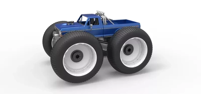 döküm büyük ayaklar 2 canavar kamyon 10 ft tekerlekler ölçek 1 25 3d baskı model oyuncak yazdırılabilir Yazdır nostaljik 4x4 eski okul v8 ölçekli offroad arazi mega canavarlar 4x4x4 bigfoot2 3d print model - Mito3D