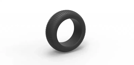 diecast pé 5 pneu escala 1 25 3d impressão modelo trio bigfoot5 3d print model - Mito3D