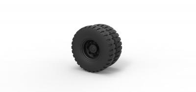 diecast double wheel 3 motors & transport 3D printing model, file, printable design, 3d print, wheel, tire, car, truck, vehicle, part 3d print model - Mito3D