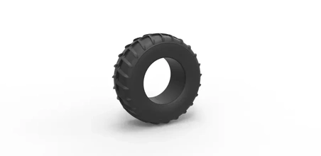 diecast dune buggy rear tire 15 scale 1 25 3d printing model - threeding toy printable print tyre scaled dunebuggy sandbuggy sandcar sandrail buggytire 3d print model - Mito3D