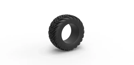 diecast dune buggy rear tire 16 scale 1 25 3d printing model - threeding toy printable print sand vintage oldschool scaled dunebuggy sandbuggy sandcar sandrail 3d print model - Mito3D