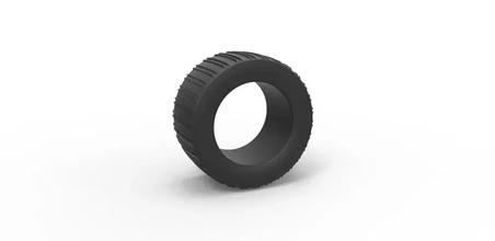 diecast dune buggy rear tire 19 scale 1 25 3d printing model - threeding toy printable print tyre scaled dunebuggy sandtire sandbuggy sandcar sandrail buggytire 3d print model - Mito3D
