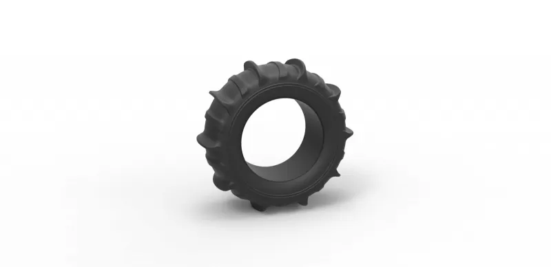 diecast dune buggy rear tire 4 scale 1 10 3d printing model - threeding 3D print model - Mito3D