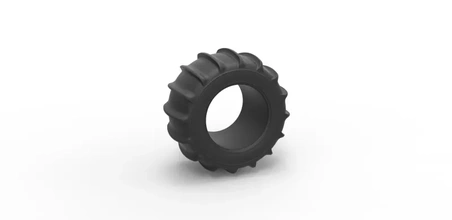 diecast dune buggy rear tire 6 scale 1 25 3d printing model - threeding toy printable print tyre scaled dunebuggy sandbuggy sandcar sandrail buggytire paddletire 3d print model - Mito3D