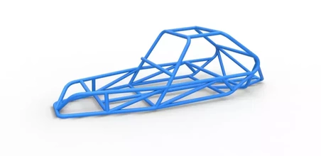 döküm çerçeve okul kum Demiryolu buggy ölçek 1 25 3d baskı model üçleme oyuncak yazdırılabilir Yazdır ölçekli Dunebuggy araba çerçevesi arabası sandal 3d print model - Mito3D