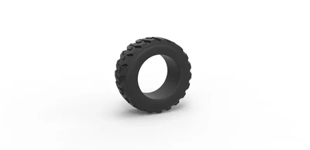diecast heavy equipment tire scale 1 25 3d printing model - threeding 3d print model - Mito3D