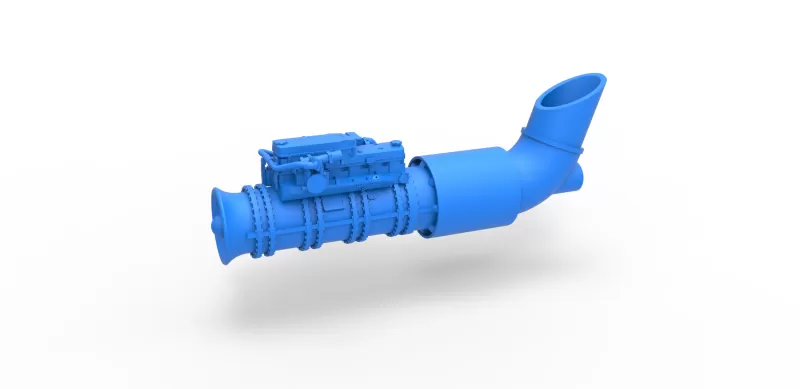 diecast jet engine 5 scale 1 25 3d printing model - threeding 3D print model - Mito3D