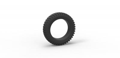diecast militares pneu 2 escala 1 10 brinquedos jogos passatempo roda brinquedo impressão imprimível estrada terreno 3d print model - Mito3D