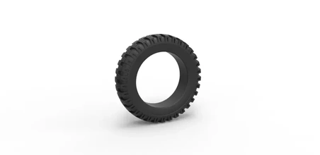 diecast military tire 6 scale 1 10 3d printing model - threeding 3d print model - Mito3D
