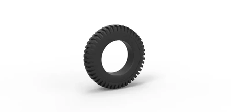 diecast military tire 7 scale 1 10 3d printing model - threeding 3d print model - Mito3D