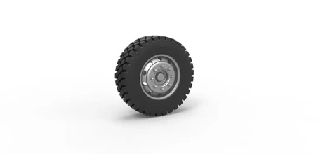 diecast military truck wheel scale 1 25 3d printing model - threeding 3d print model - Mito3D