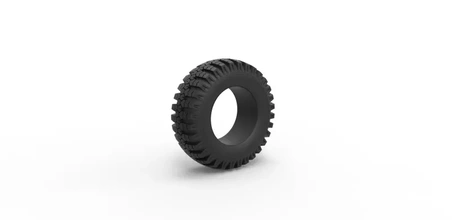 diecast military ural tire o-47a scale 1 25 3d printing model - threeding 3d print model - Mito3D