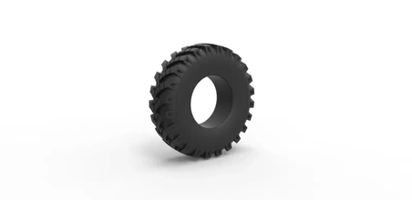 diecast military ural tire oi-25 scale 1 25 3d printing model - threeding 3d print model - Mito3D