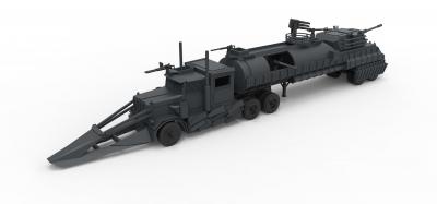 diecast modelo dreadnought de la película carrera muerte escala 1 43 motores y transporte 3D impresión, impresión en archivo, imprimibles 3D, diseño 3d, vehículos, camiones, militar, arma, dreadnought, towtruck, fundido, juguete, 3d print model - Mito3D