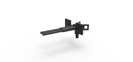 moulé pression modèle pistolet machine échelle 1 24 3d impression trio arme jouet escaladé mitraillette feu 3d print model - Mito3D