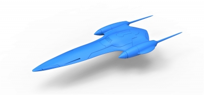 diecast model naboo queens royal starship scale 1 200 motors & transport 3D printing model, file, printable design, 3d print, vehicle, scifi, space, spacecraft, spaceship, royal, naboo, starwars, replica, movie, jet, aircraft 3D print model - Mito3D