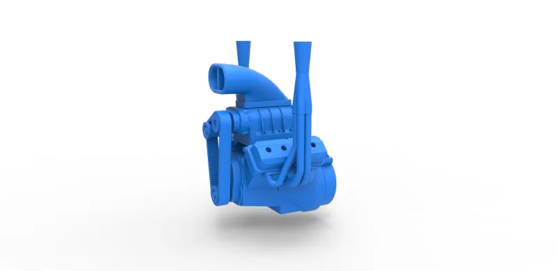 diecast model v8 engine 2 scale 1 25 3d printing - threeding hemi 3D print model - Mito3D