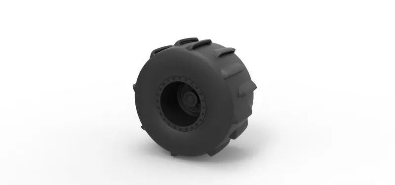 diecast mud wheel 3d printing model - threeding vehicle car truck tire 3D print model - Mito3D