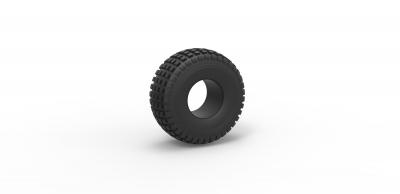 diecast offroad tire 11 scale 1 10 toys games & hobby tyre wheel scaled toy print printable allterrain 3d print model - Mito3D