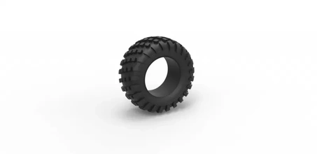 diecast offroad tire 14 scale 1 25 3d printing model - threeding 3d print model - Mito3D