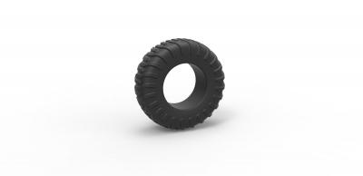 diecast offroad tire 18 scale 1 25 toys games & hobby tyre wheel scaled toy print printable allterrain 3d print model - Mito3D