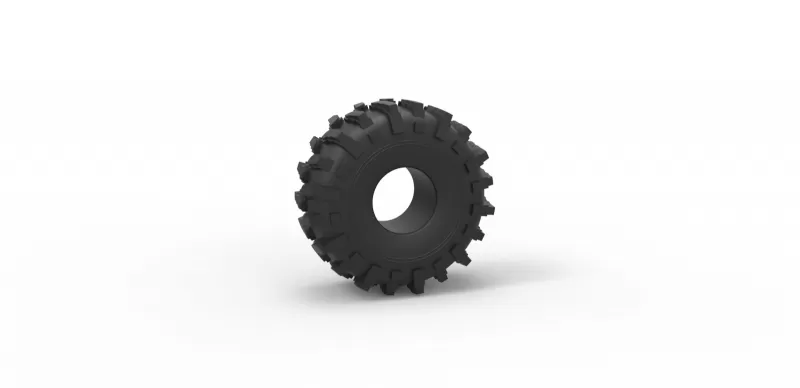 diecast offroad tire 25 scale 1 10 3d printing model - threeding 3D print model - Mito3D
