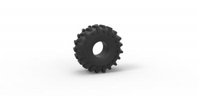 diecast offroad tire 25 scale 1 10 toys games & hobby tyre wheel scaled toy print printable mud allterrain 3d print model - Mito3D