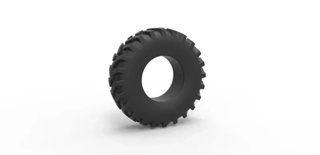 diecast offroad tire 40 scale 1 25 3d printing model - threeding 3d print model - Mito3D