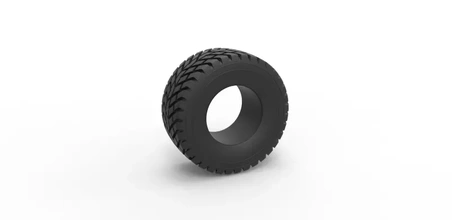 diecast offroad tire 48 scale 1 25 3d printing model - threeding 3d print model - Mito3D