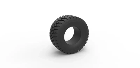 diecast offroad tire 51 scale 1 25 3d printing model - threeding 3d print model - Mito3D